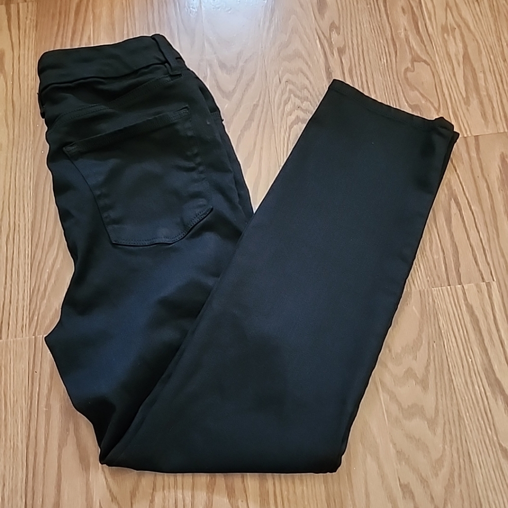 Good American Black Stretchy Pants Size 12/31 Straght Leg